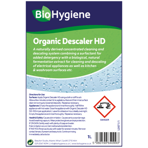 BioHygiene Organic Descaler HD 1L | Eco-Friendly Heavy Duty Limescale Remover