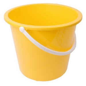 Round Bucket 8L - Durable Yellow Plastic | CL061-Y L1414294