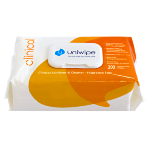 Uniwipe Midi Clinical Disinfectant Surface Wipes x200
