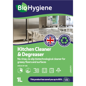 BioHygiene Kitchen Cleaner & Degreaser 1L - Optic Bottle Concentrate