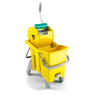 TTS Action Pro Dry Double flat mop bucket YELLOW + Wringer