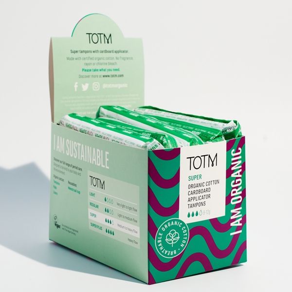 TOTM Super Applicator Tampons (30/Box) 12 case - 85855432 ( Green Box )