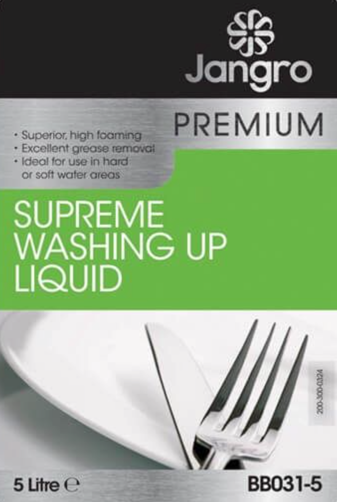 Jangro Premium Supreme Washing Up Liquid 5 litre BB031-5