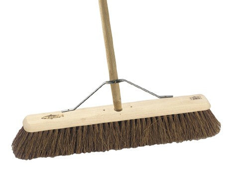 Bassine Stiff 24 Inch BroomComplete Handle & Stayed