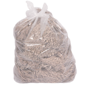 Jangro Contract Clear Refuse Sacks CM802 - 18x29x33 | Heavy-Duty Bin Bags Pack of 200