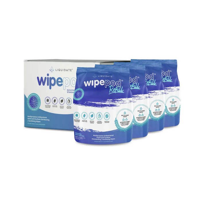 Wipepod Multipurpose Antibacterial Wipes 1000 Refill pack- HCWW0020