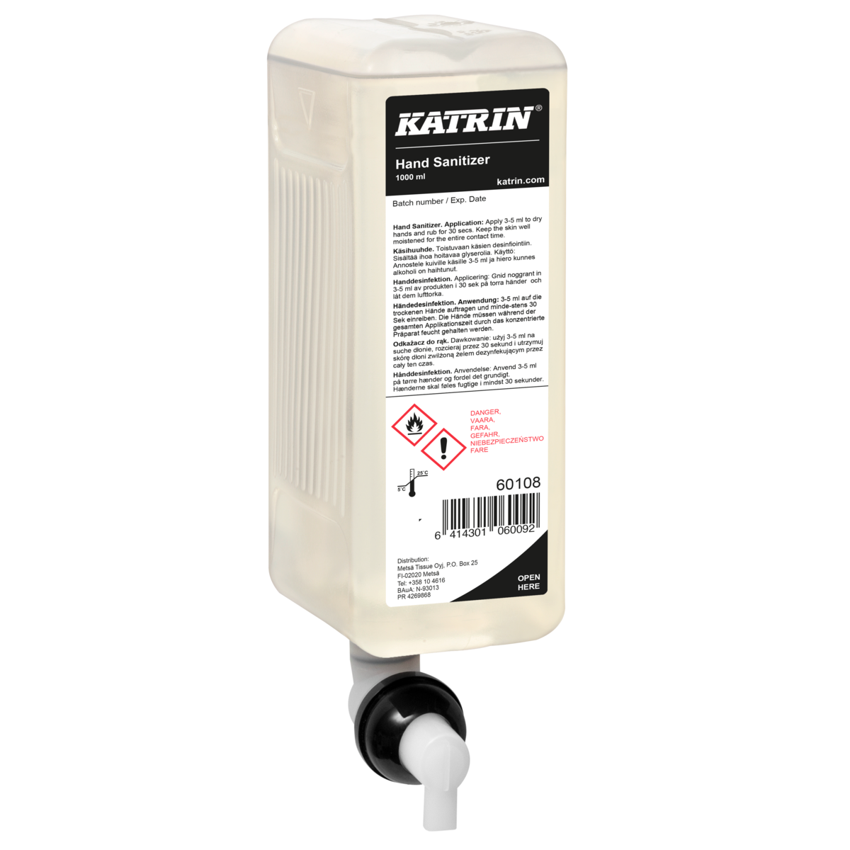 Katrin Hand Sanitiser 1000 ml 60108 Case 6