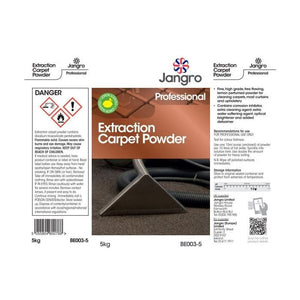 Jangro Extraction Carpet Powder 5kg - BE003-5 | Deep Clean for Carpets & Upholstery