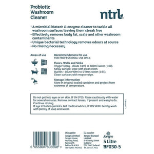 Jangro NTRL Probiotic Washroom Cleaner 5L | Eco-Friendly & Powerful BF022-5