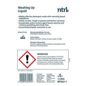Jangro NTRL Washing up Liquid 1L - BF042-1