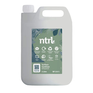 Jangro NTRL Surface Sanitiser Unfraganced 5L - BF110-5