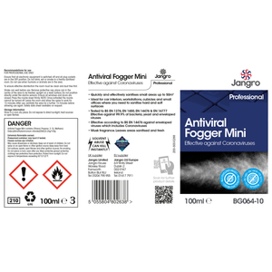 Jangro Antiviral Fogger Mini 100ml - BG064-10 | Fast-Acting Virus & Germ Killer