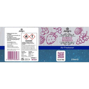 Jangro Air Freshener 270ml Forest Berries - BG132‑F | Long‑Lasting Aerosol Freshener