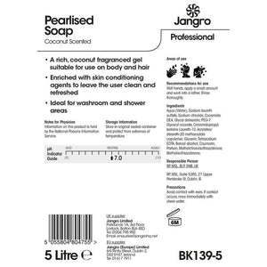 Jangro Pearlised Soap Coconut Scented 5L BK139-5