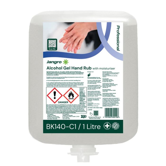 Jangro Alcohol Gel Hand Rub 6x1L BK140-C1