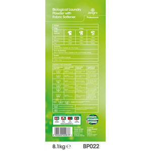 Jangro 2-in-1 Bio Laundry Powder 100 Wash - BP022 | Professional Cleaning
