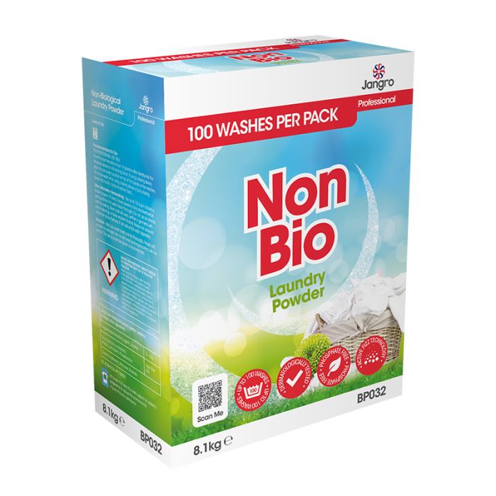 Jangro Non Bio Laundry Powder 100 Wash - BP032 | Sensitive Skin Friendly