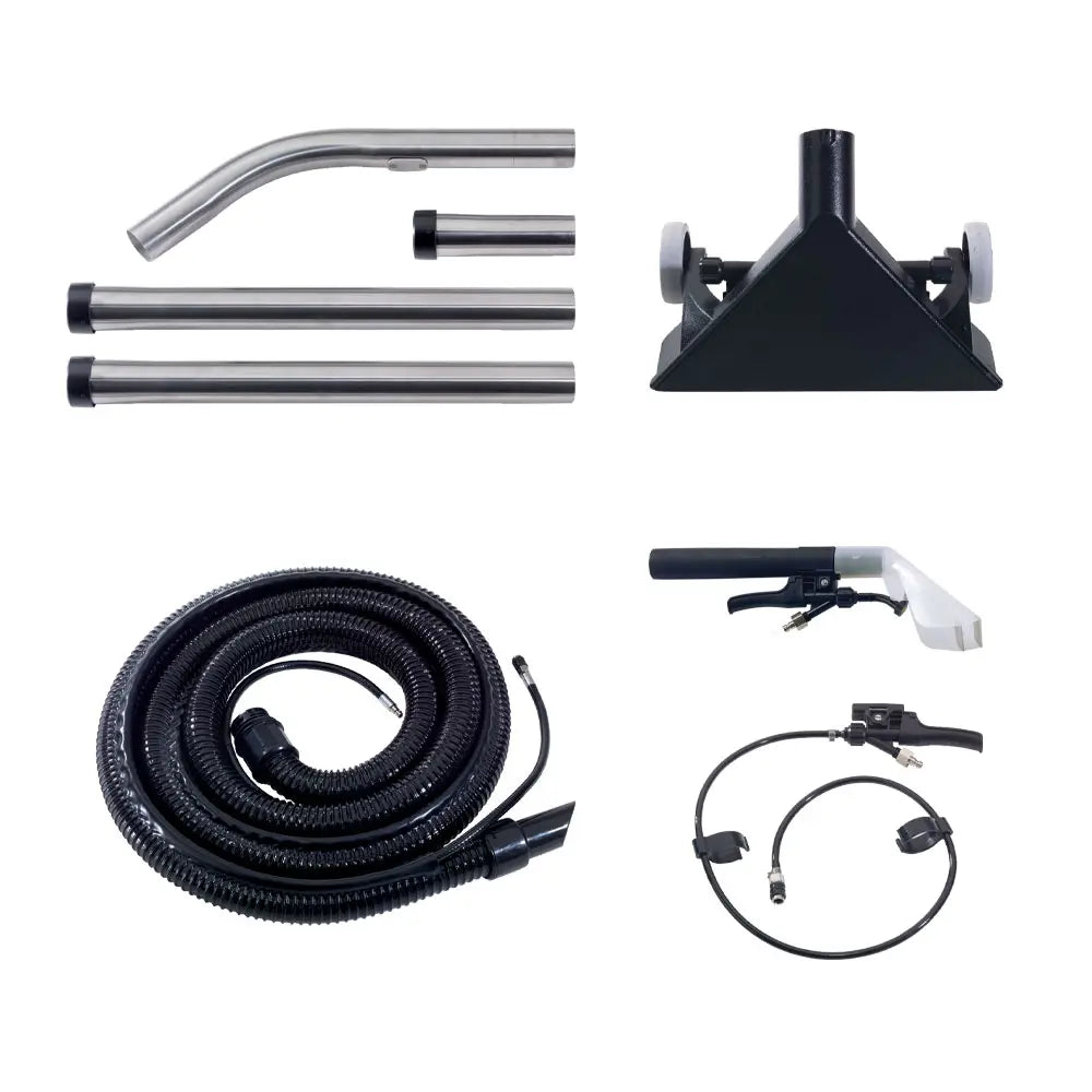 Numatic NHL15 Extraction Machine with Trijet Plus Kit – carpet and upholstery cleaning tools.