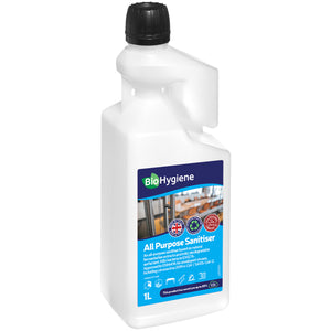 BioHygiene All Purpose Sanitiser Fragranced 1L - Optic Bottle Concentrate