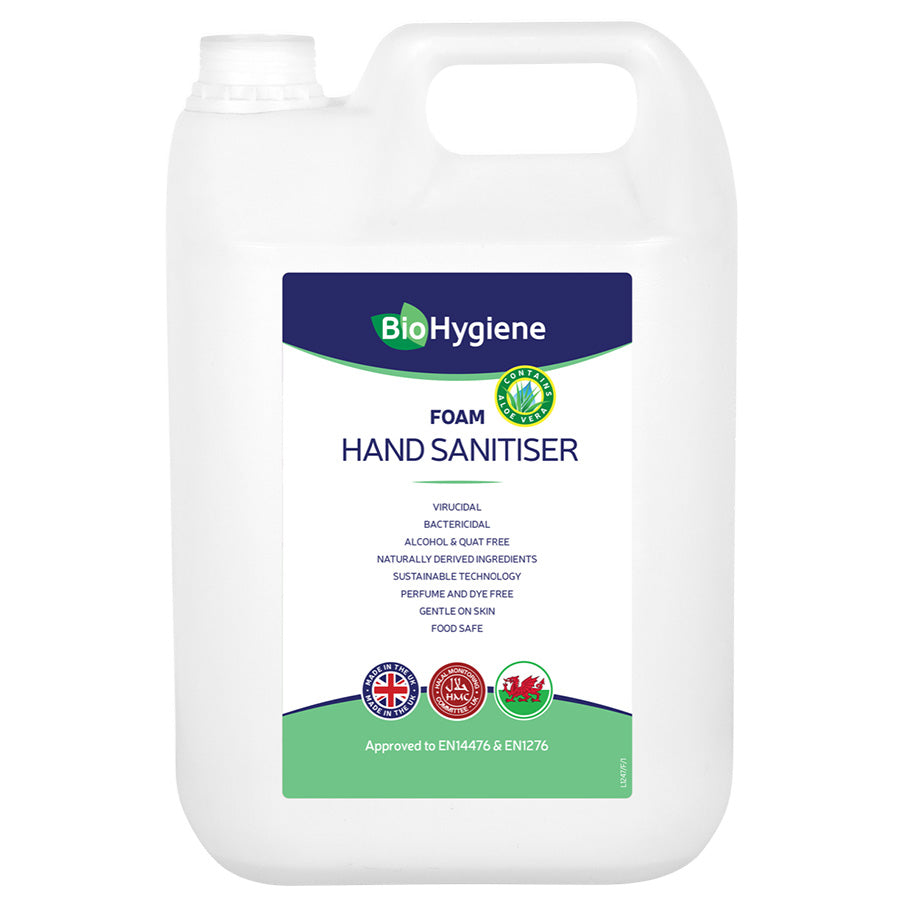 BioHygiene Foam Hand Sanitiser 5L - Alcohol-Free & Skin Safe