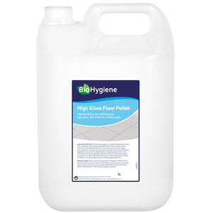BioHygiene High Gloss Floor Polish 5L | Eco-Friendly Professional Finish