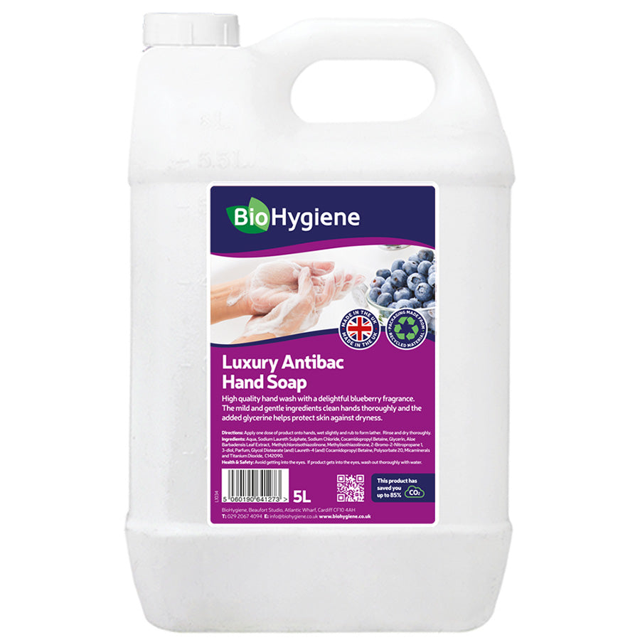 BioHygiene Luxury Antibac Soap 5L | Eco-Friendly Antibacterial Hand Wash