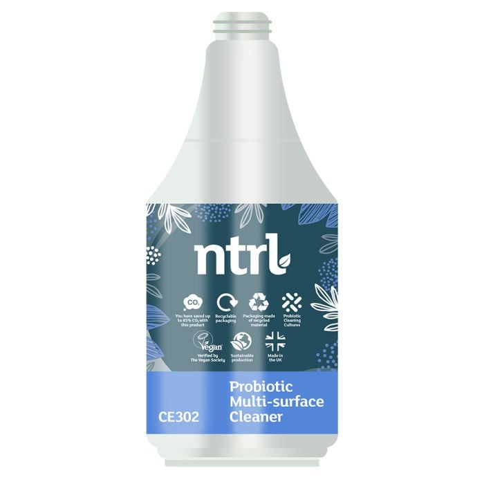 Empty Trigger Bottle for Jangro NTRL Probiotic Multi-Surface Cleaner - CE302 | 600ml Reusable Spray Bottle