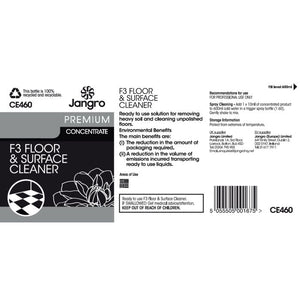 Jangro Enviro F3 Floor Cleaner Trigger Bottle - CE460 | Reusable & Colour-Coded