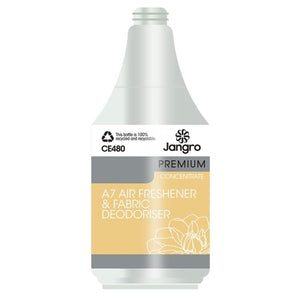 Jangro Enviro A7 Air Fresh & Fabric Deodoriser Trigger Bottle - CE480 | Reusable & Colour-Coded