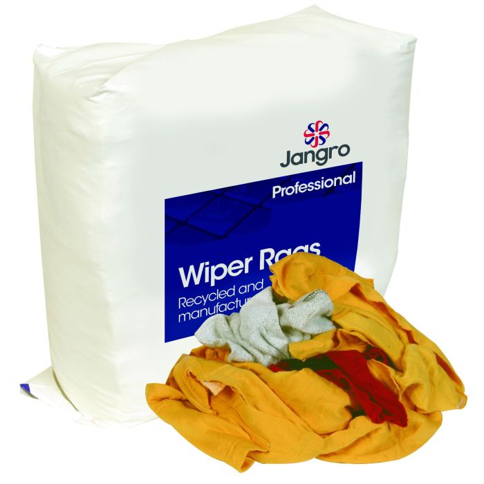 Jangro Professional Wipers/Rags Blue Label 10KG CK008