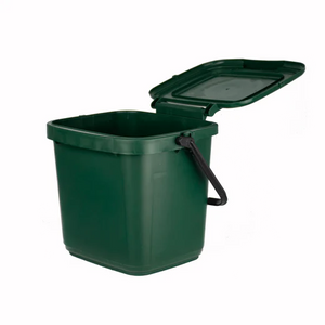 7L Green Food Waste Caddy ROB105355GRE - Compact Kitchen Compost Bin with Lid