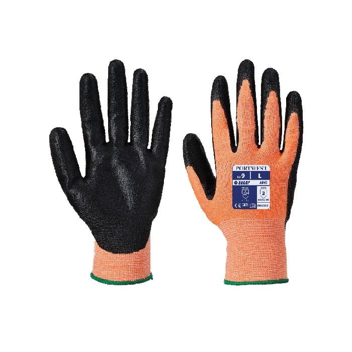Nitrile Foam Cut Level 3 Glove – Amber, Size 10 XL) | DF091-A-XL / A643