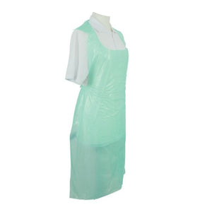 Green Disposable Aprons on Roll 200 Pack - Protective PPE Aprons for hygiene use.