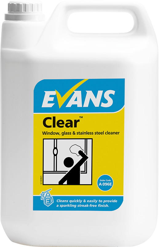 Evans CLEAR Stainless steel and Glass Cleaner 5L