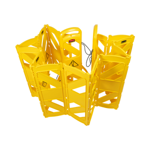 Rubbermaid Portable Barrier System - FG9S1100YEL - HM013 | Expanding Safety Barrier