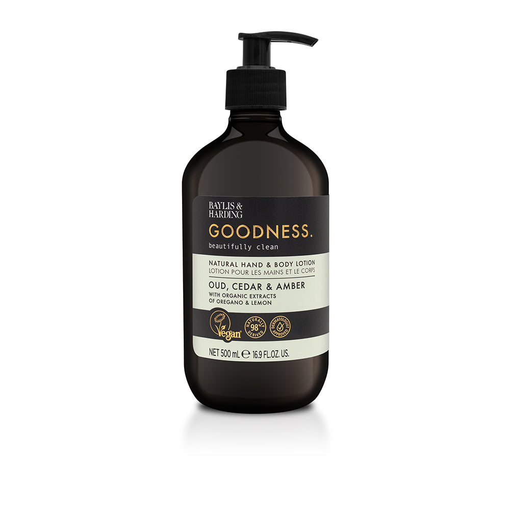Baylis & Harding Goodness Oud & Cedar Hand & Body Cream 500ml