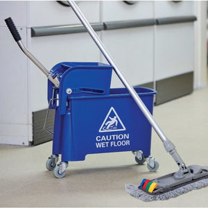 Speedy Flat Mop Bucket & Wringer Blue | HB040-B | 101248B | Durable Cleaning Solution
