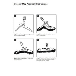 Sweeper Replacement Head 24"/60cm Blue - Dust Beater | HE136-B