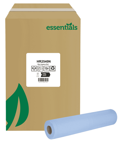 Blue Hygiene Roll HR2540N – packaging with product details and specifications.