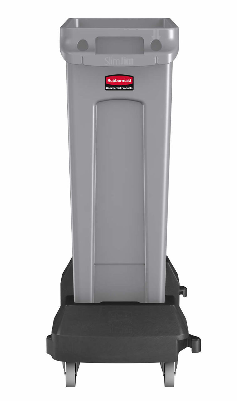 Slim Jim 87L Grey Recycling Bin CB310-GY (FG354060) - Space-Saving Waste Container with Venting Channels