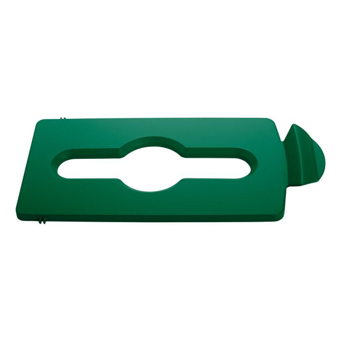 Slim Jim Mixed Recycling Lid - Green CB501 | Durable Lid for Recycling Bins