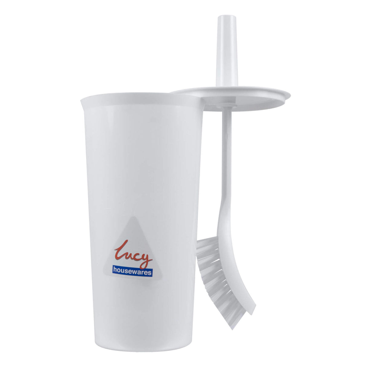 Enclosed Toilet Brush Set White – L1720202 (HN200) | Hygienic & Discreet Design