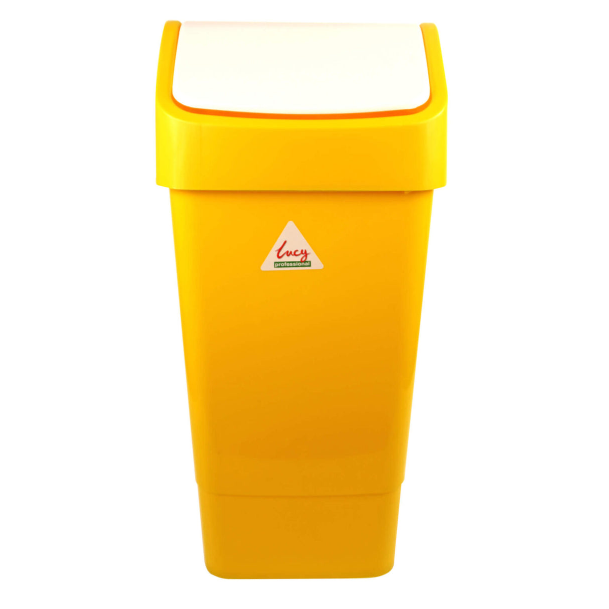Lucy Indoor Swing Bin 50L Yellow - L3003294 - CL032‑Y | Durable Swing‑Top Waste Bin