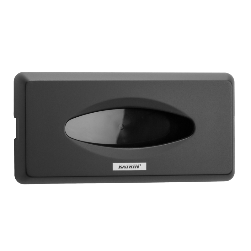 Katrin Facial Tissue Dispenser Black Plastic 104476