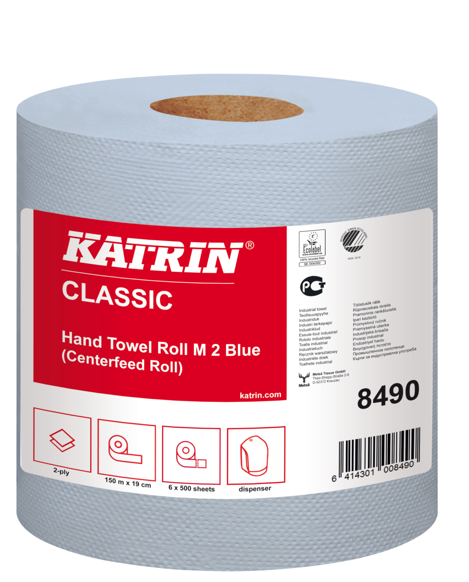 Katrin Classic 8490 Centrefeed M2 Blue 2ply 6 case