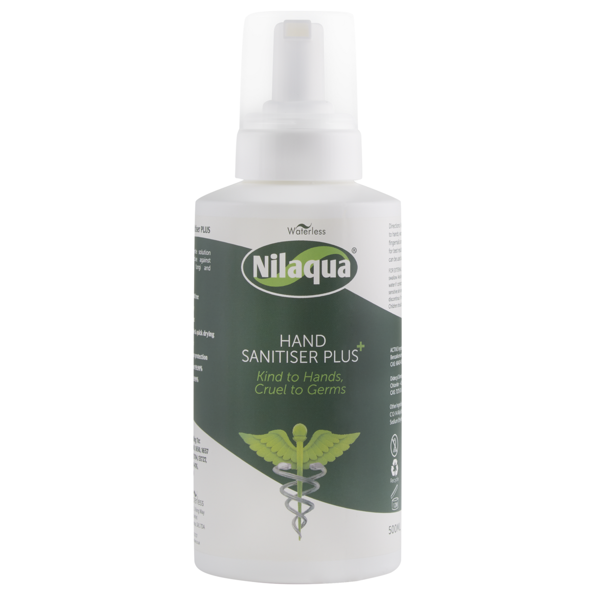 Nilaqua Hand Sanitiser Plus Foam Alcohol Free NSP500 (SINGLES)