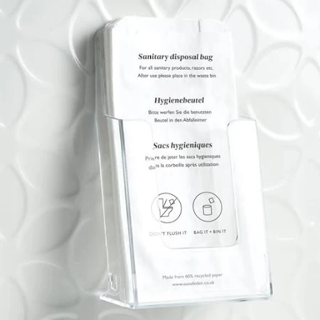 Sanitary Bag Holder Clear