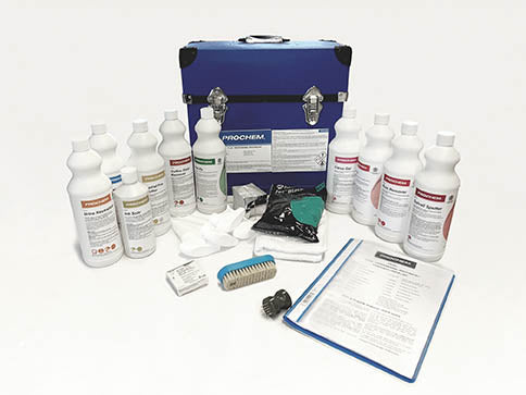 Prochem PSK Professional Spotting Kit – complete carpet and upholstery stain-removal supplies.