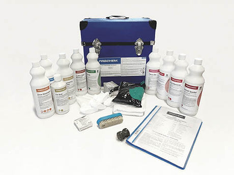 Prochem PSK Professional Spotting Kit – complete carpet and upholstery stain-removal supplies.