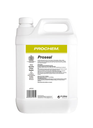 Prochem Proseal 5L – professional floor sealer for hard surfaces with usage instructions.